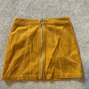 yellow forever 21 skirt